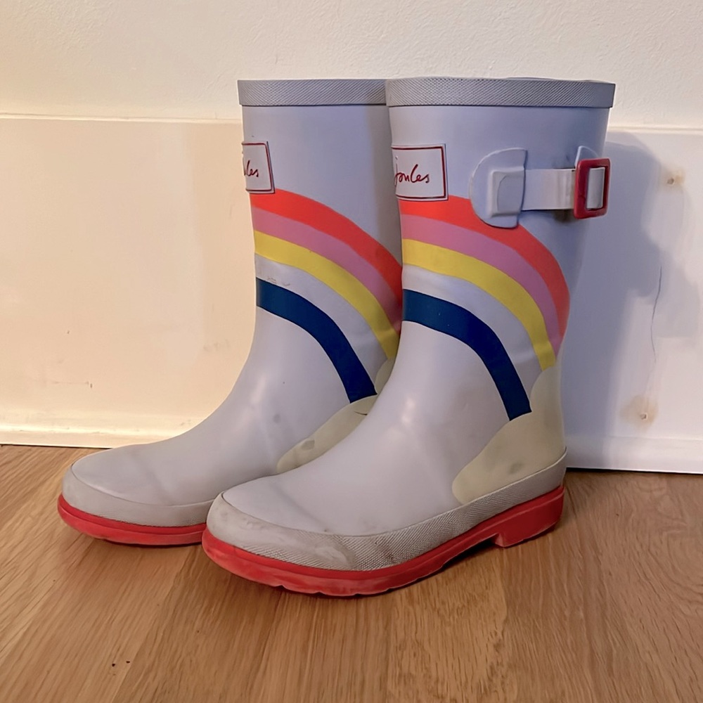 Rain boots, big kid size 2, brand joules